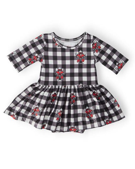 Texas Tech Raider Red 3/4 Sleeve Twirl Dress | Plaid