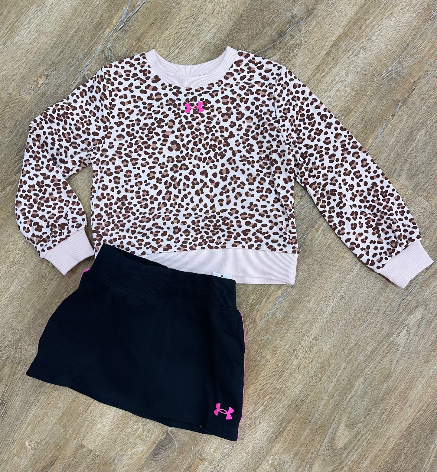 UA Rival Printed Skort Set | Cheetah Pink