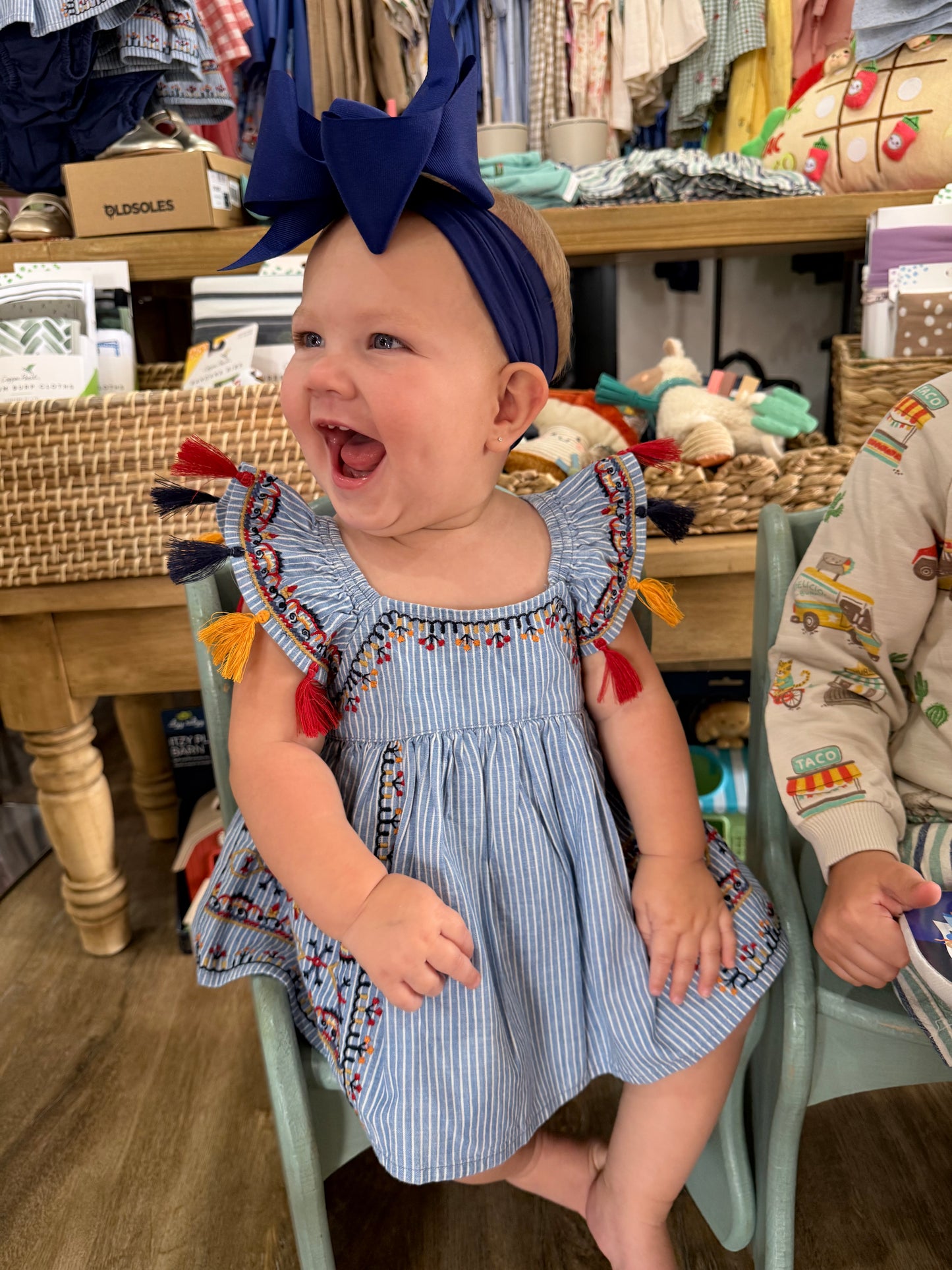 Lily Top & Bloomer Set | Denim