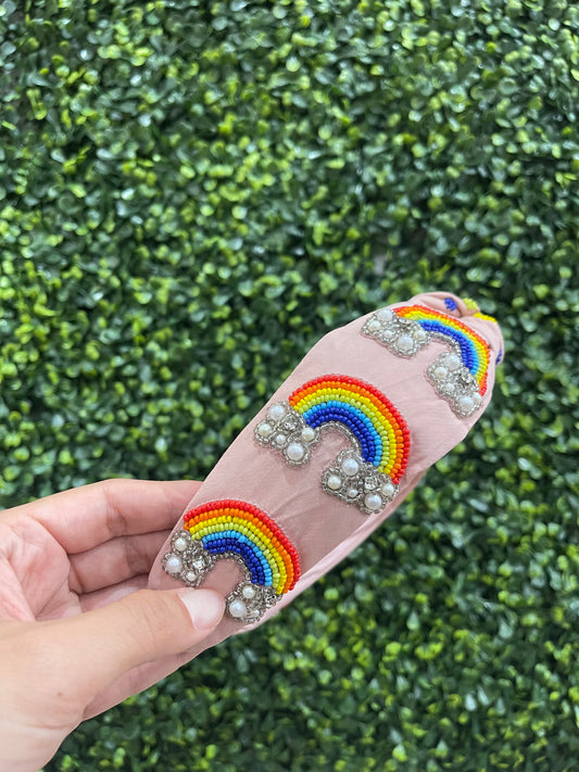 Rainbow Embellished Headband