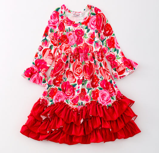 Rosey Ruffle Maxi Dress