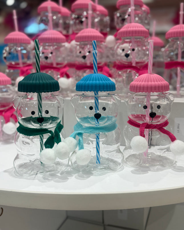 Honey Bear Latte Glass Cups