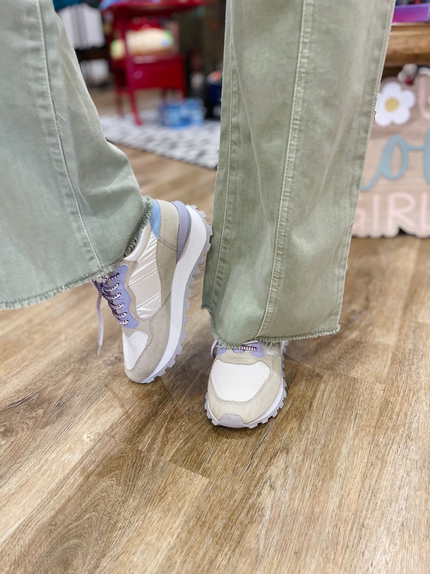 Front Seam Trouser Ankle Crop | Sage