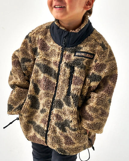 Youth Mountain Fleece Sherpa Jacket | Rocky Mountain Camo