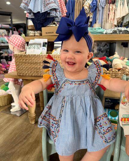 Lily Top & Bloomer Set | Denim