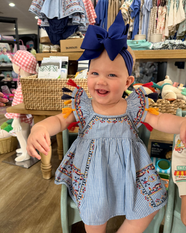 Lily Top & Bloomer Set | Denim