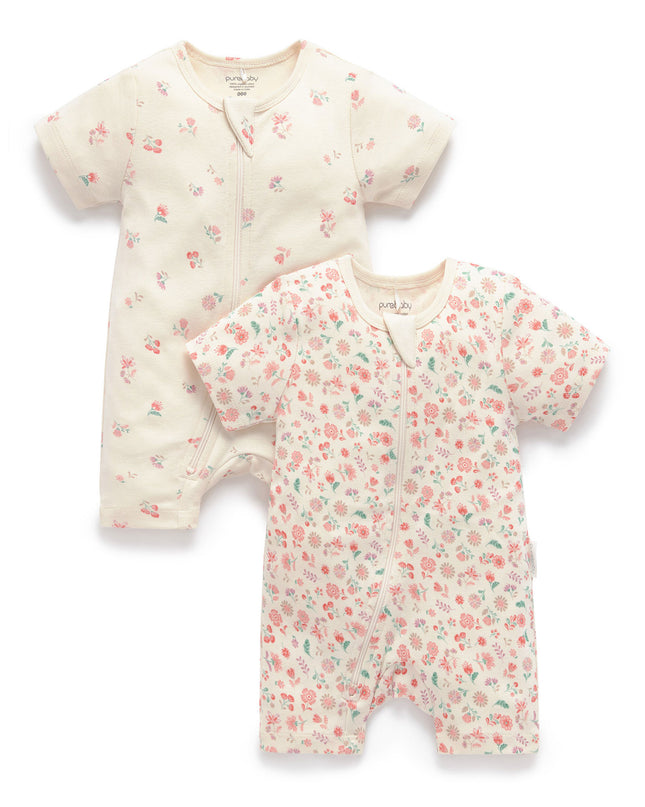 Floral Onesie Two-Pack