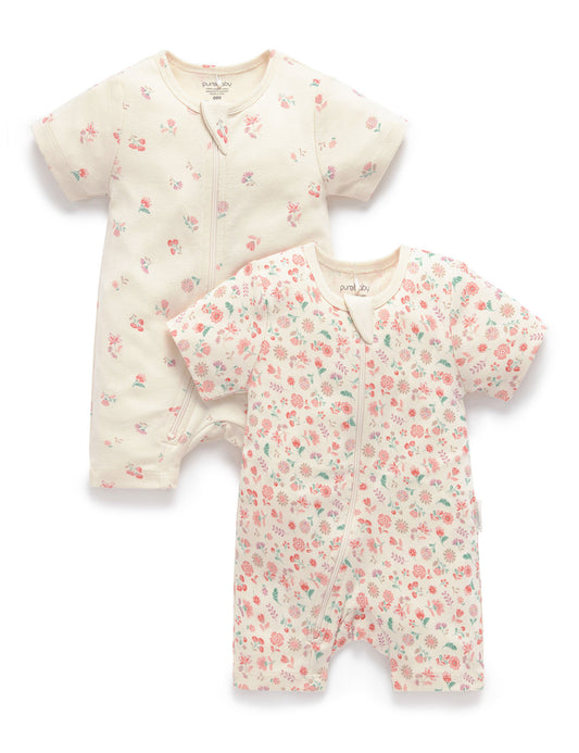 Floral Onesie Two-Pack