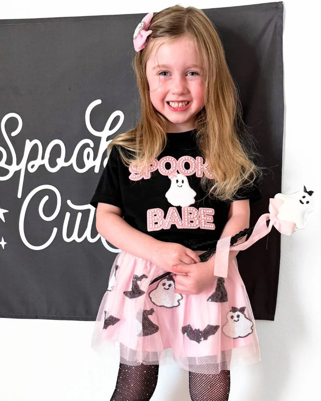 Spooky Babe Patch Halloween Sweatshirt