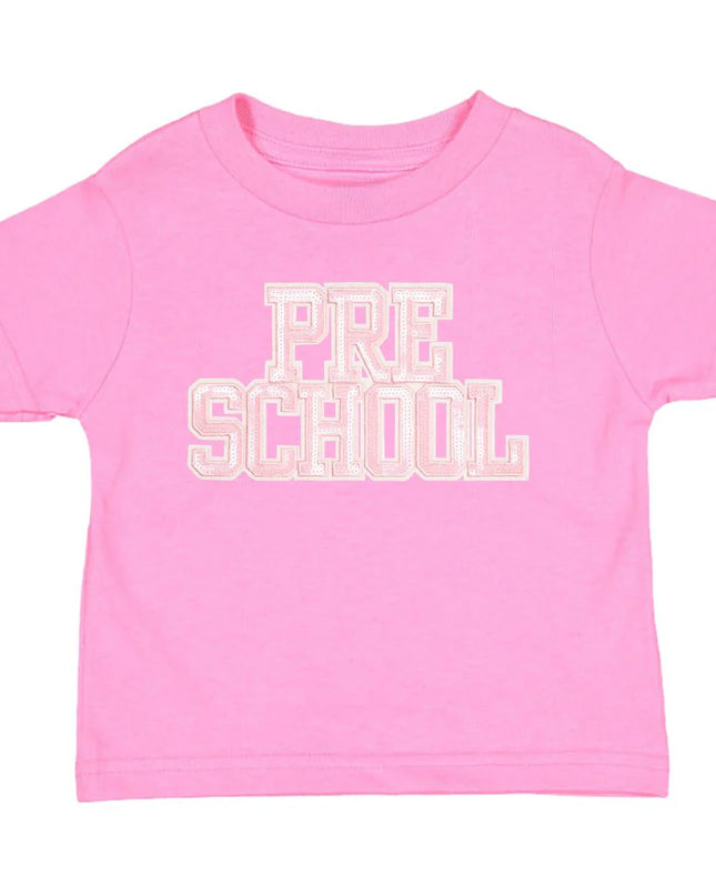 Preschool Sequin Patch Short Sleeve T-Shirt