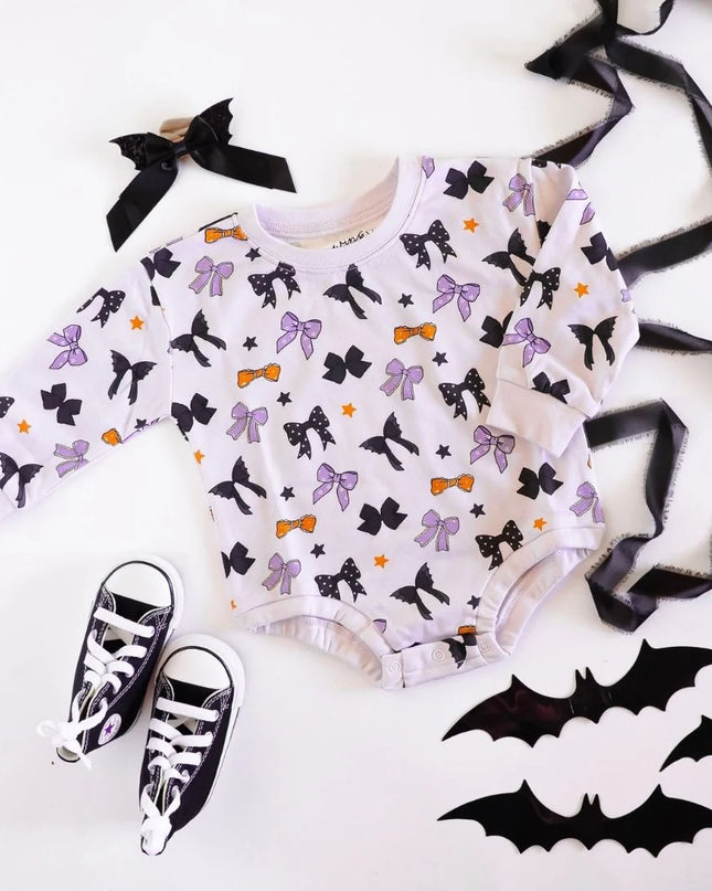 Spooky Bows Halloween Romper