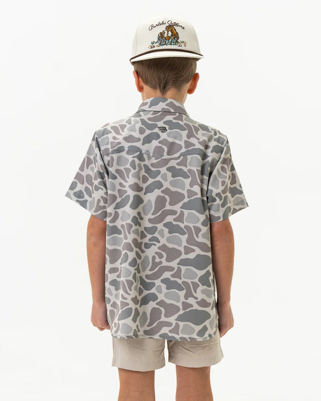 Youth Performance Button Up | Classic Deer Camo