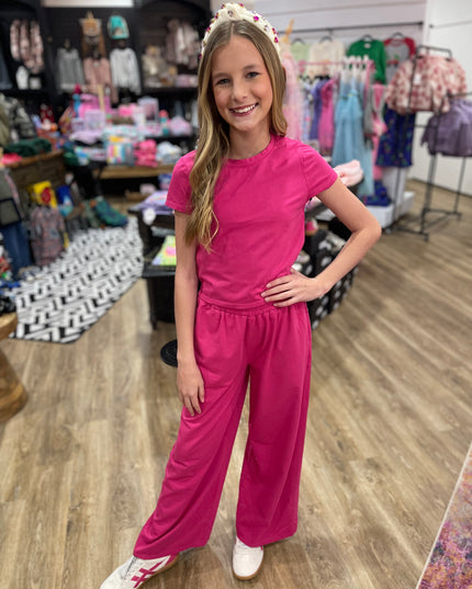 Lounge Lived In Stretch Tee| Party Pink