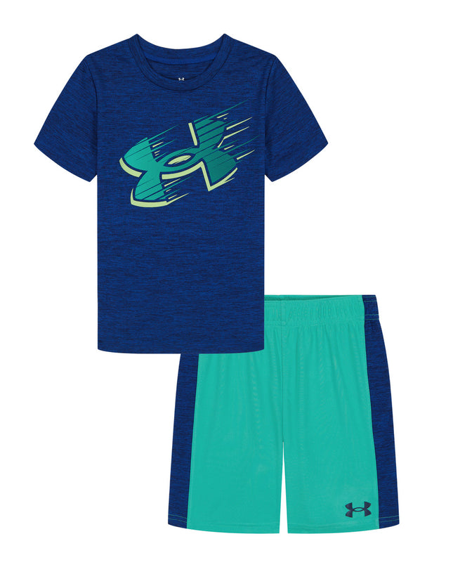 UA Toddler Big Logo Set | Midnight Navy/ Teal