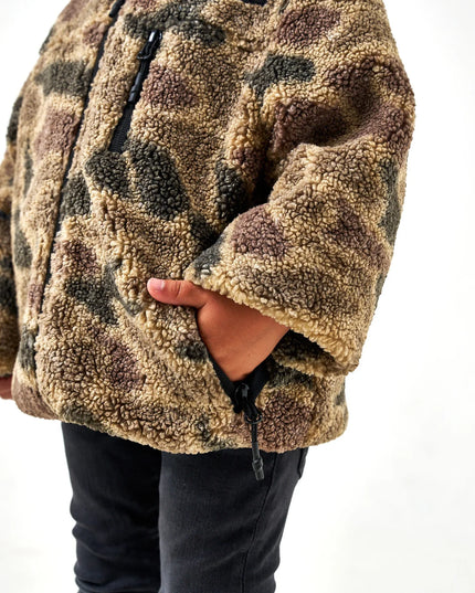 Youth Mountain Fleece Sherpa Jacket | Rocky Mountain Camo