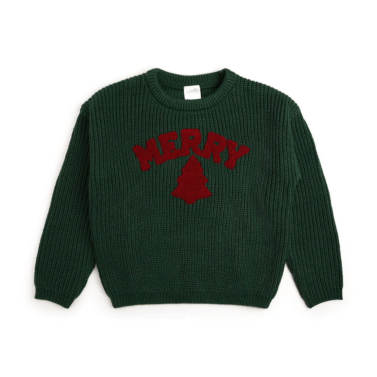 Merry Patch Christmas Knit Sweater