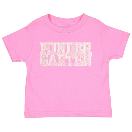 First Grade Sequin Patch Short Sleeve T-Shirt