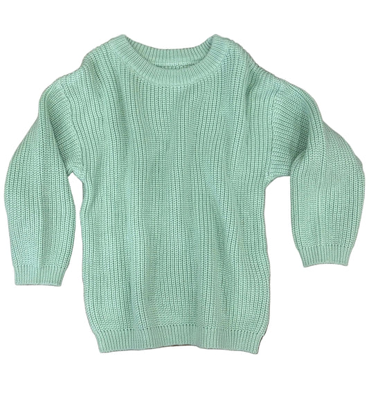 Mint Green Oversized Sweater