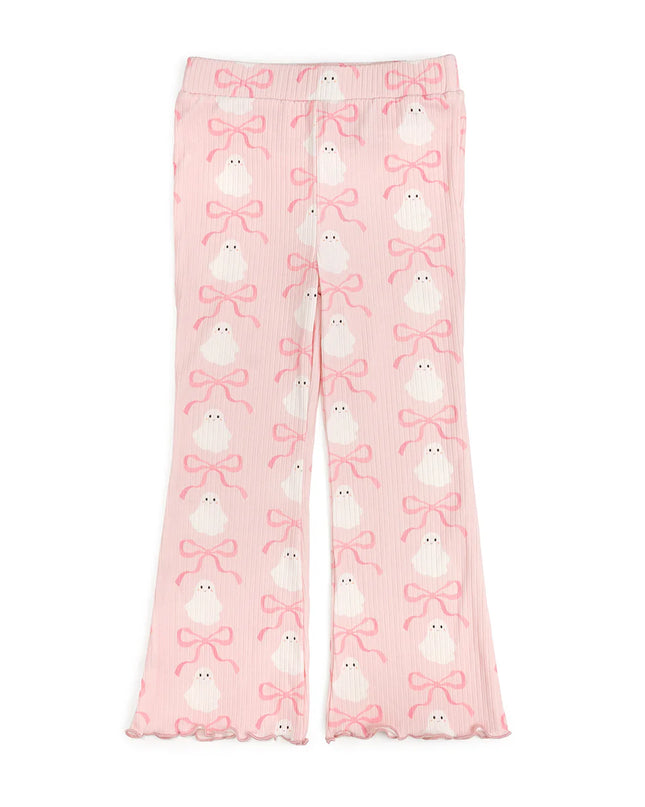 Coquette Ghost Halloween Flare Leggings