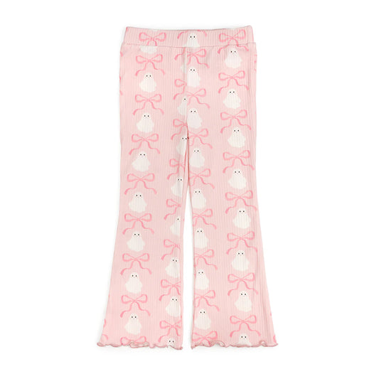 Coquette Ghost Halloween Flare Leggings