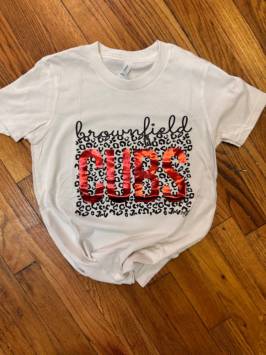 Brownfield Cubs Metallic T-SHirt