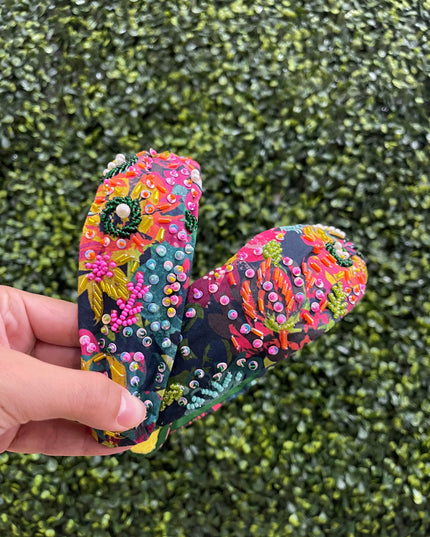 Floral Embellished Headband | Tropical Bloom