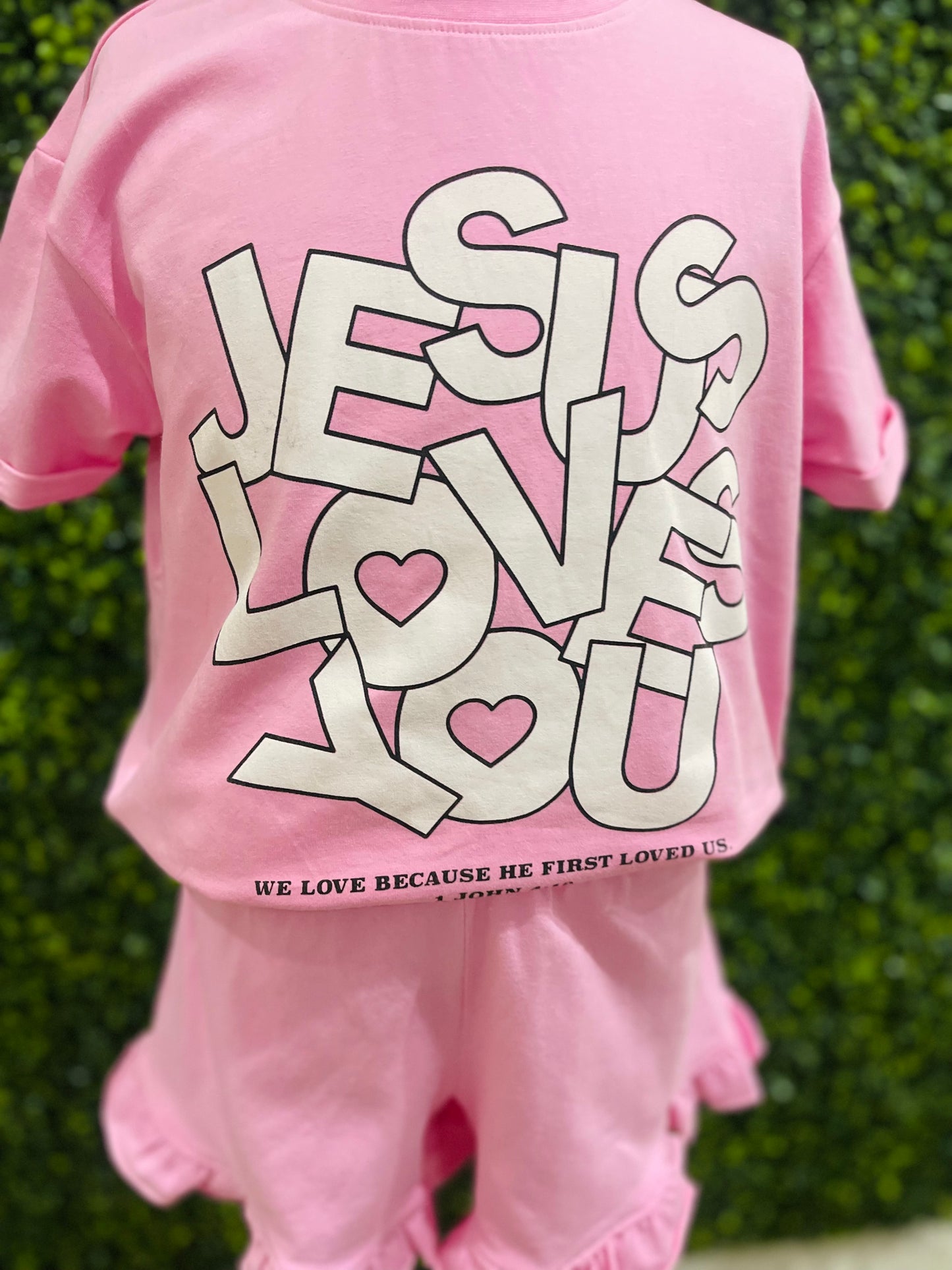 Jesus Loves You Tee | Pink