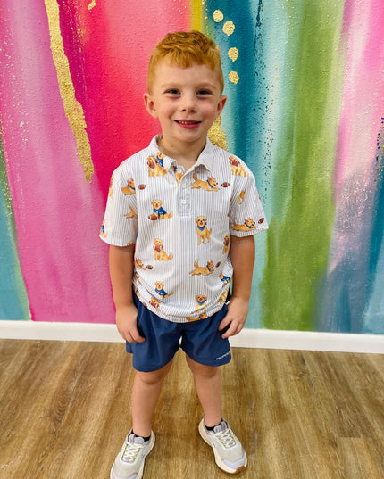 Boys Quarter-Bark Polo