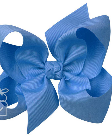 6" Solid Grosgrain Bow | Capri Blue