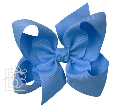 6" Solid Grosgrain Bow | Capri Blue