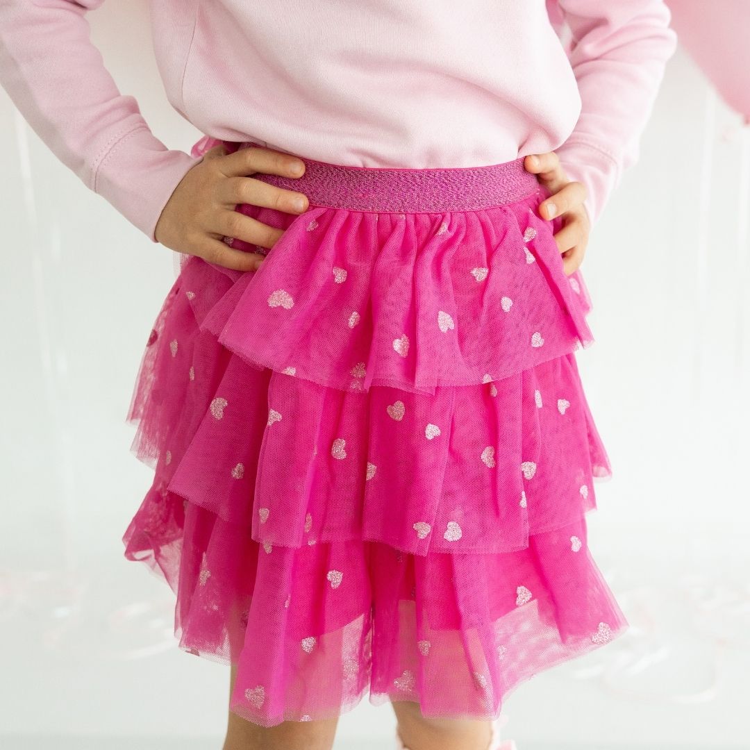 Heart Petal Valentine’s Tiered Tutu