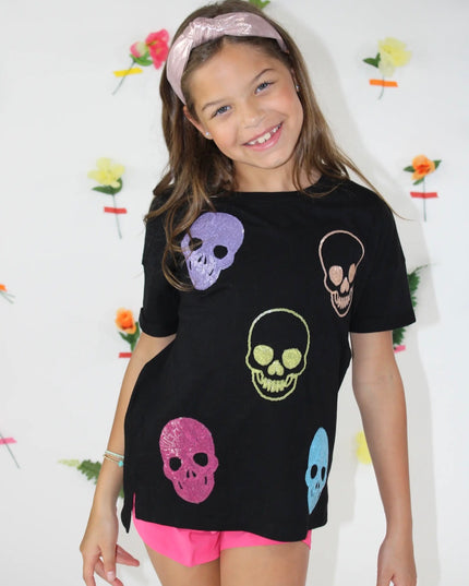 Sequin Skelly Tee