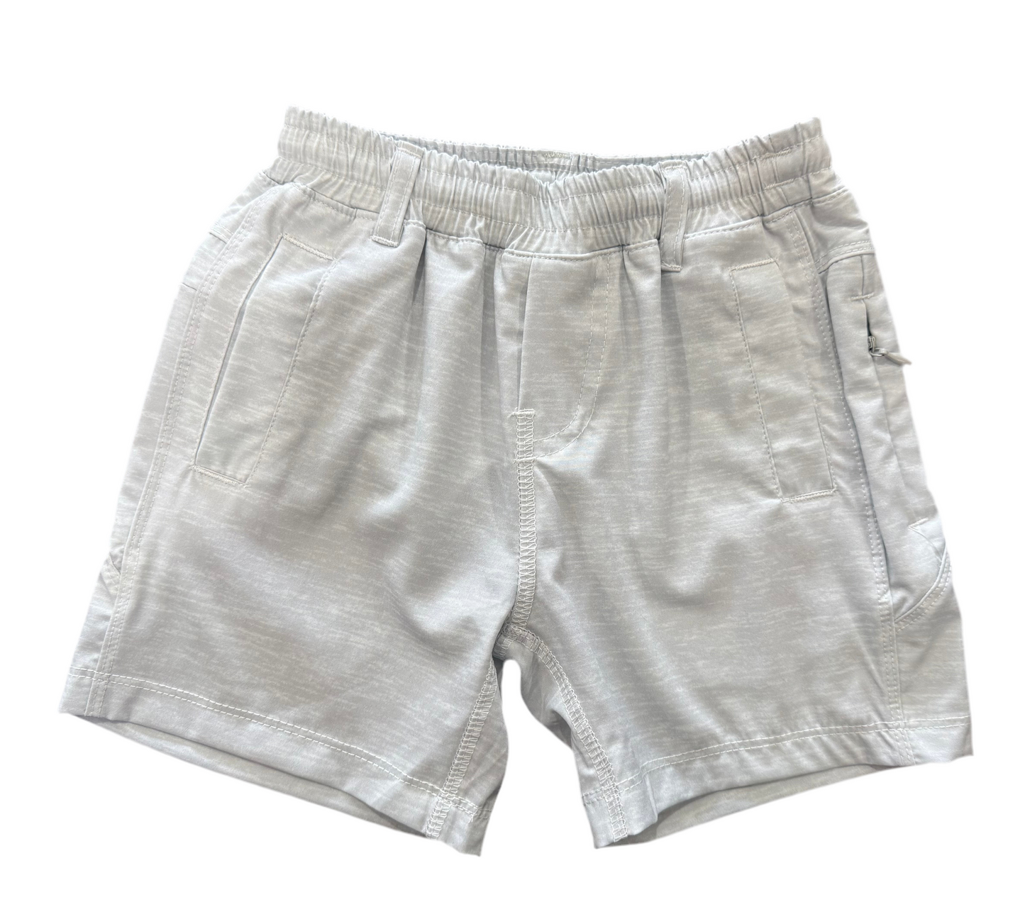 Heather Grey Sports Shorts | 2T-5T