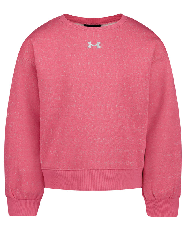 UA Sparkle Crewneck | Pink 4-6X