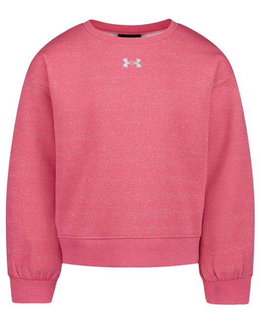 UA Sparkle Crewneck | Pink 4-6X