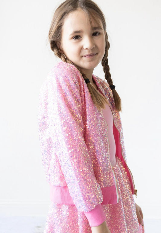 Bubblegum Pink Sequin Jacket