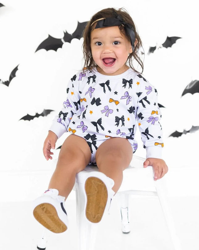 Bat Halloween Bow Baby Headband