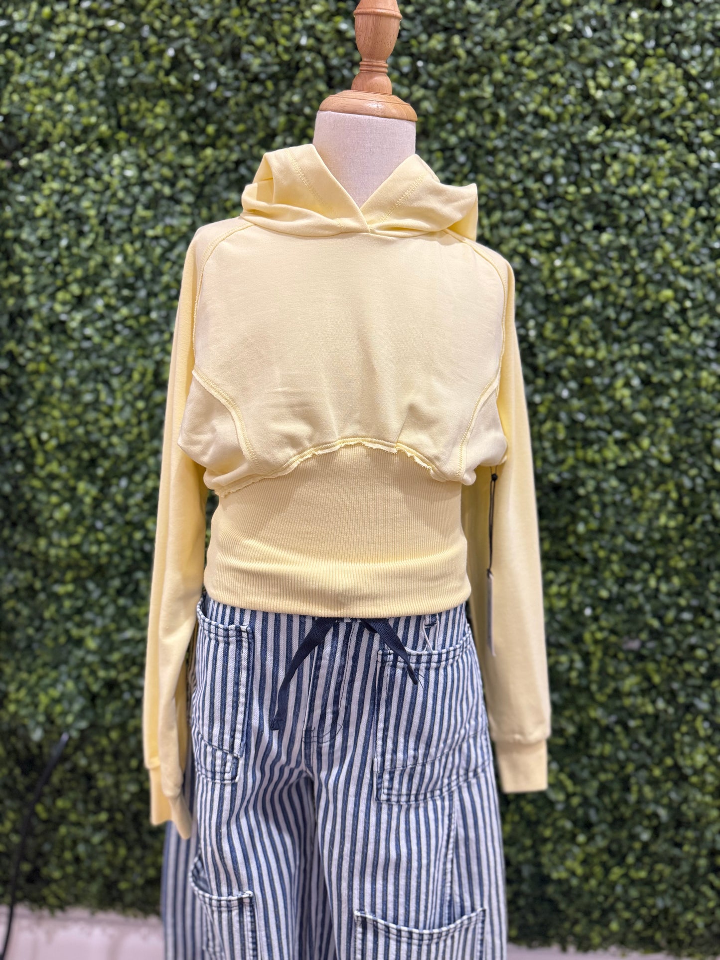French Terry Lightweight Hoodie | Yellow