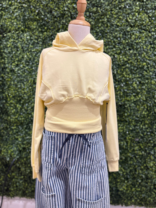 French Terry Lightweight Hoodie | Yellow
