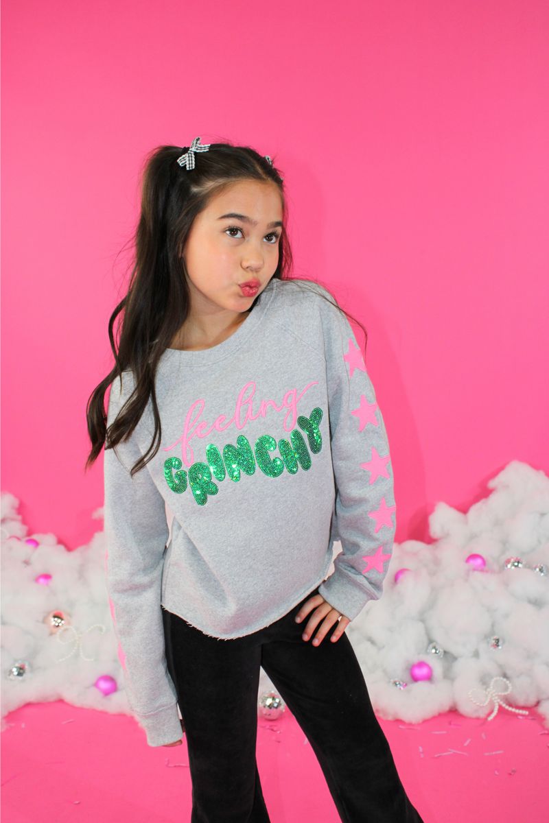 Feeling Grinchy Sequin Sweatshirt
