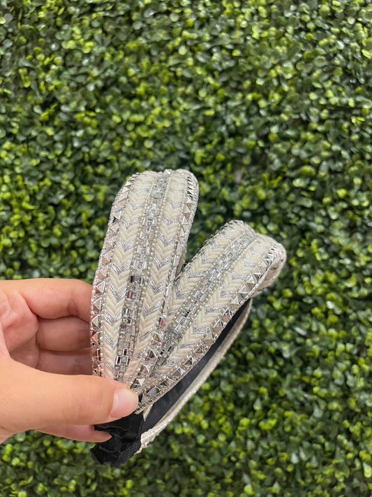 Silver Stud Embellished Headband