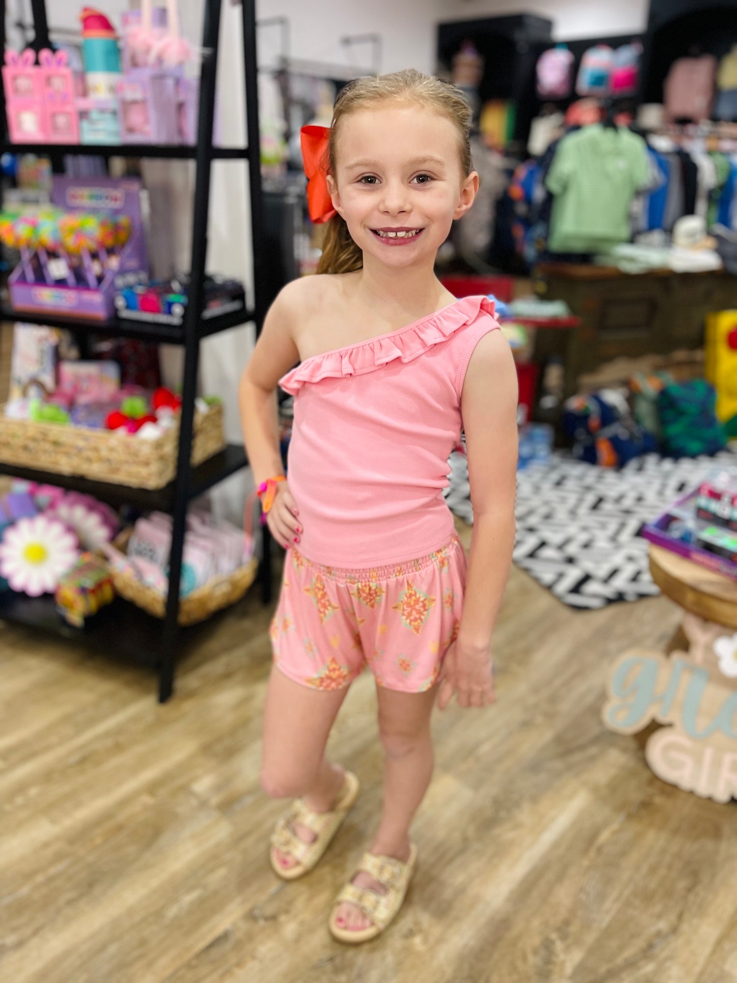 Boho Flowy Shorts | Carnation Pink