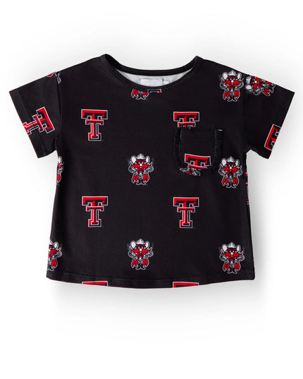 Texas Tech Ruffle Pocket Tee