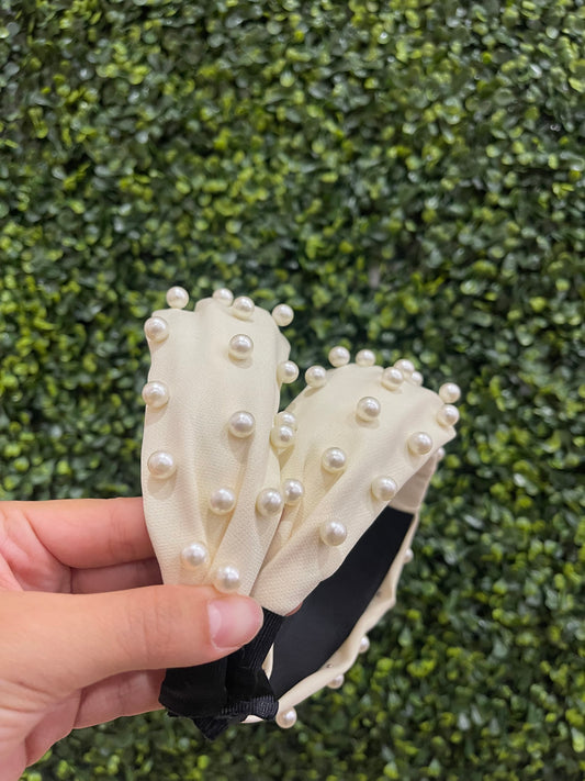 Cream Pearl Headband