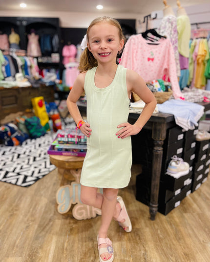 Racer Tank Dress | Mint Fizz