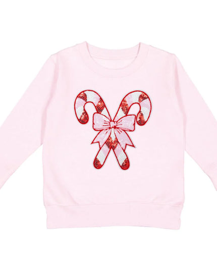 Candy Cane Patch Christmas Sweatshirt