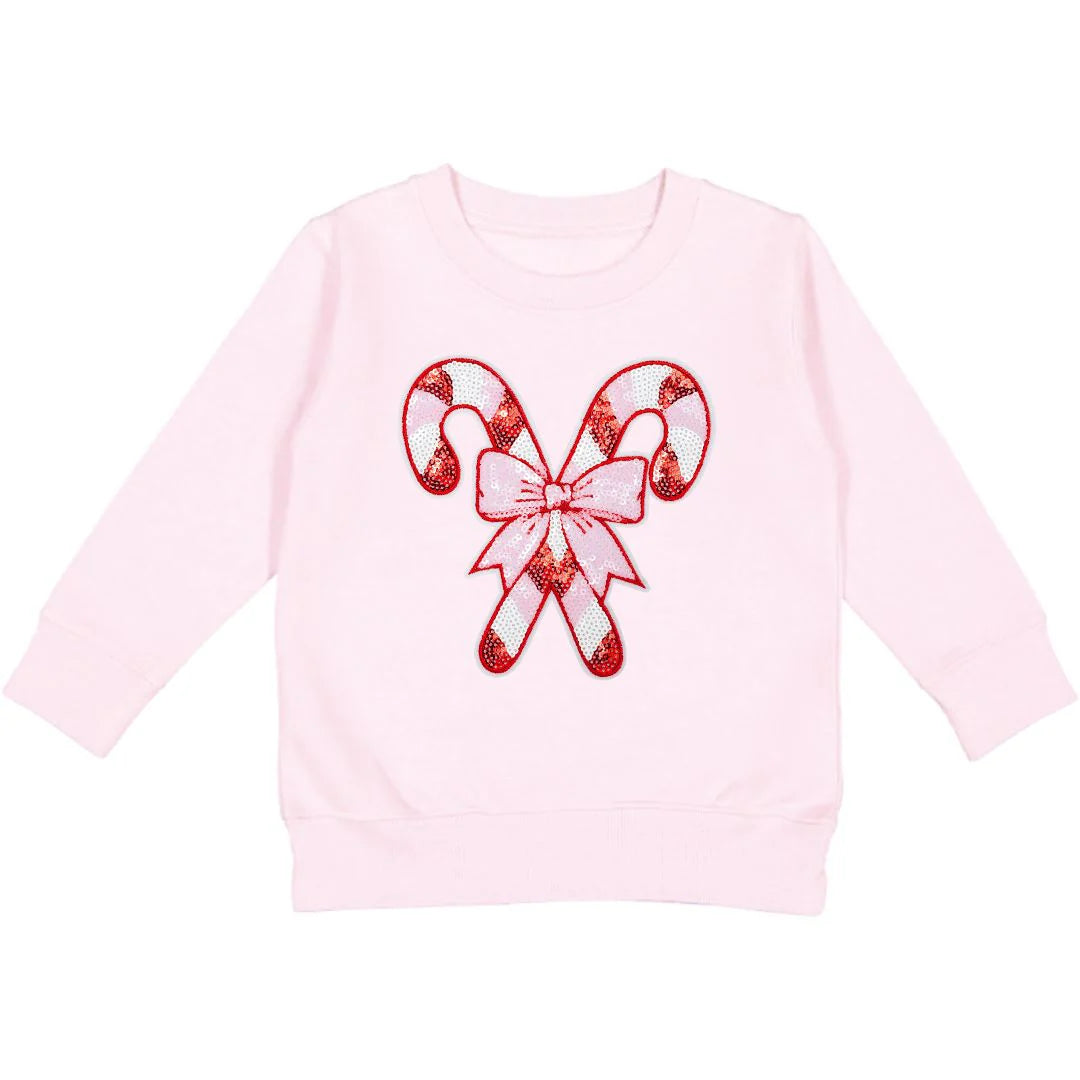 Candy Cane Patch Christmas Sweatshirt