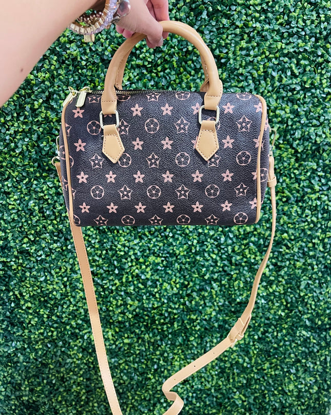 Brown Barrel Bag