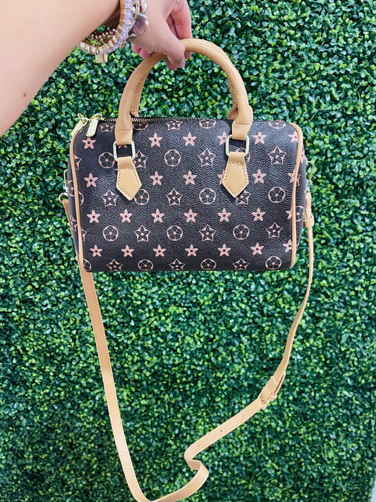 Brown Barrel Bag
