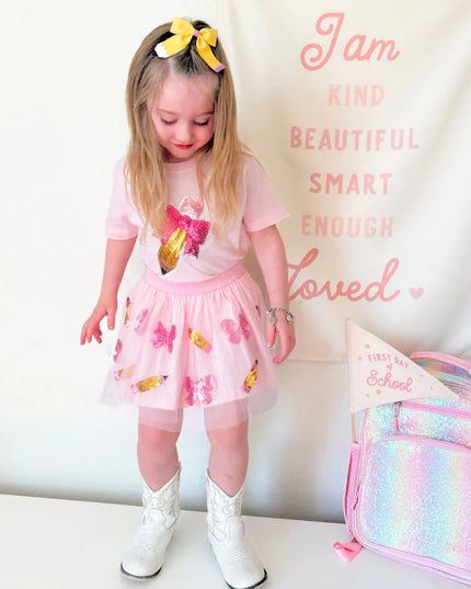 Back To School Cutie Sequin Tutu